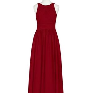 Azazie Harper Burgundy Bridesmaid dress NWT